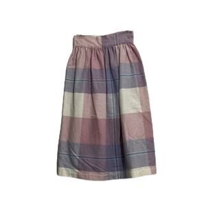 Lasting Impressions Vintage Plaid Skirt Size 11 Pinks Purples